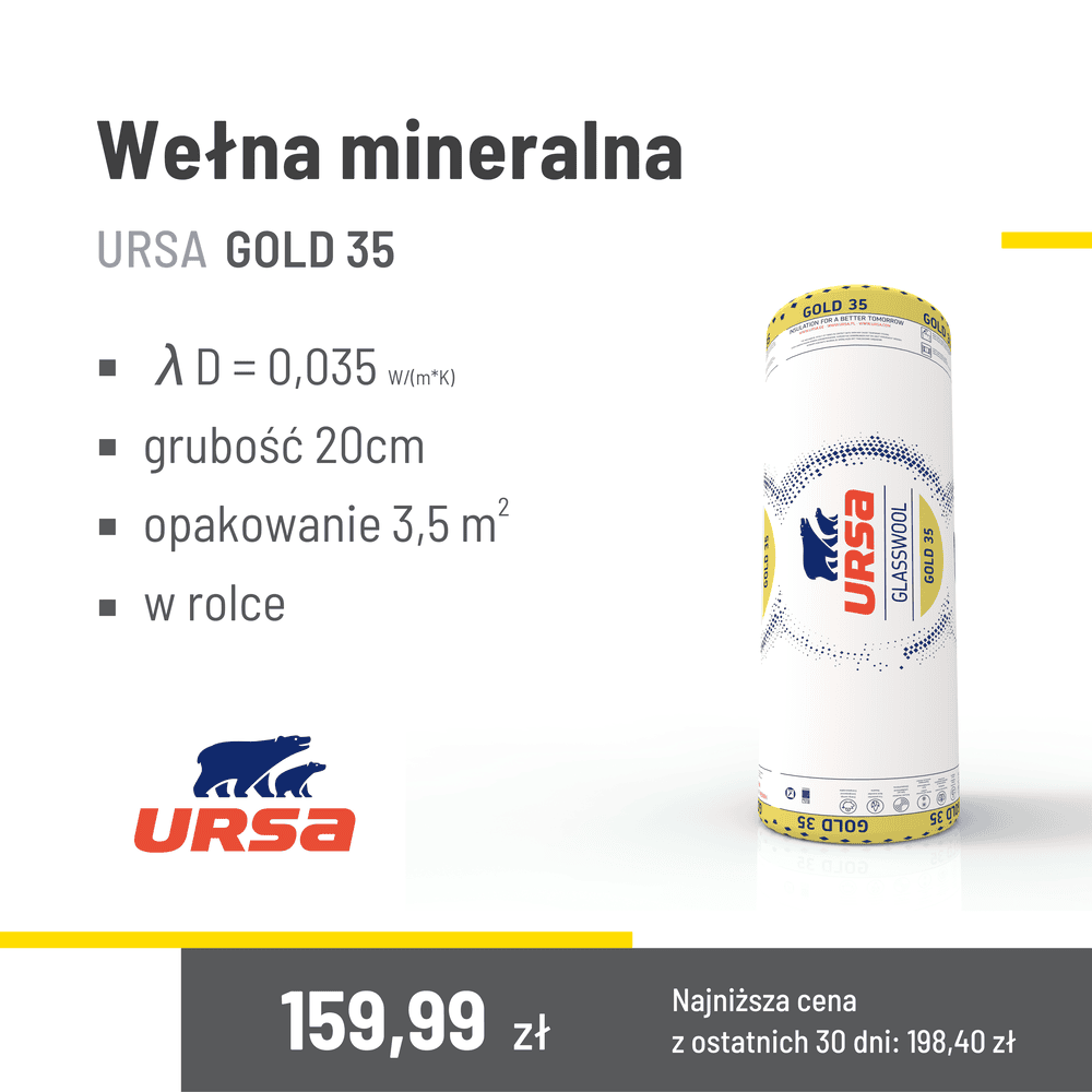 wełna URSA Gold 20