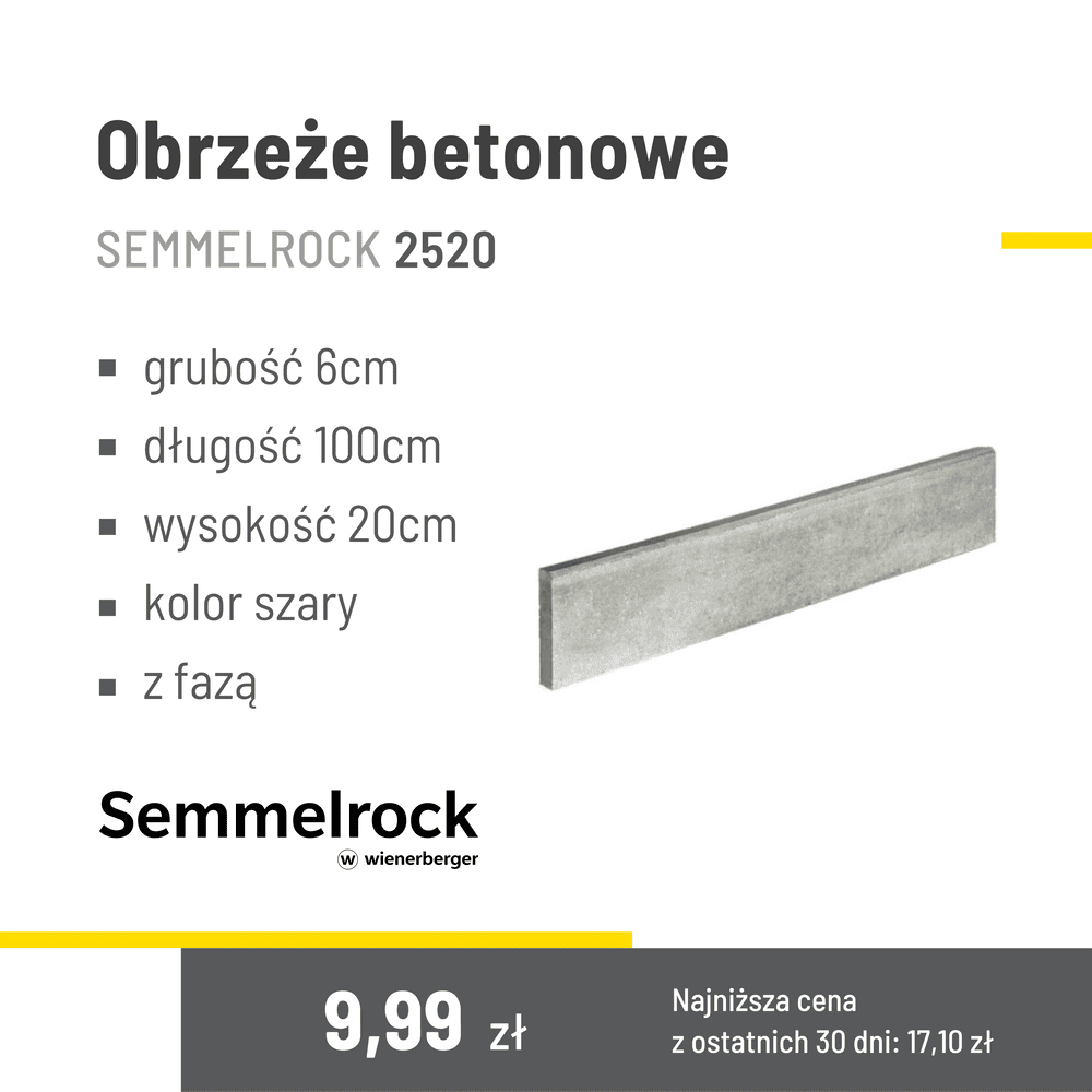 Obrzeże betonowe Semmelrock